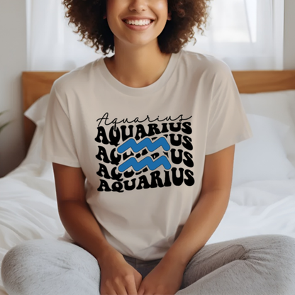 Aquarius Back-to-Back Tee